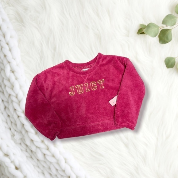 NWT JUICY COUTURE 2PC PLUSH PAJAMA SET - Picture 2 of 3